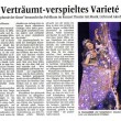 Verträumt-verspieltes Varieté (Allgemeine Zeitung Coesfeld, 22.4.2016)